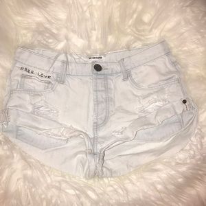 One teaspoon Le Surf Free Love Embroidered Bandits